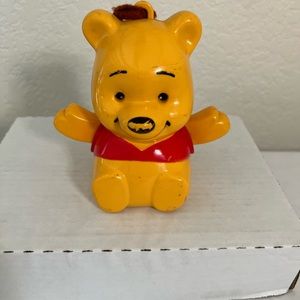 Vintage Winnie the Pooh Musical Crib Toy Pull String Walt Disney Hong Kong WORKS